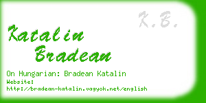 katalin bradean business card